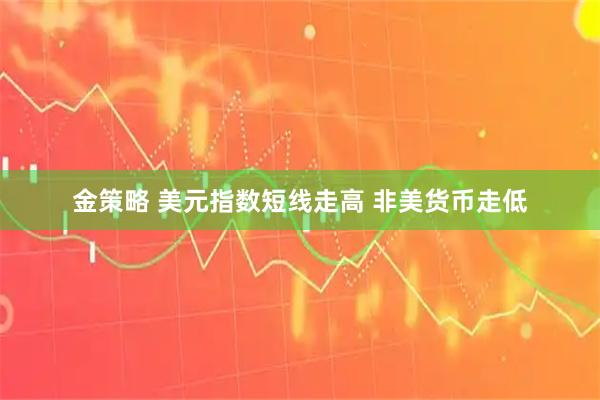 金策略 美元指数短线走高 非美货币走低