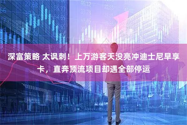 深富策略 太讽刺！上万游客天没亮冲迪士尼早享卡，直奔顶流项目却遇全部停运