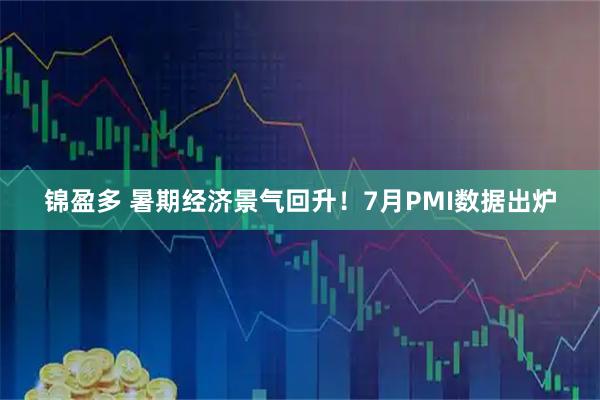 锦盈多 暑期经济景气回升！7月PMI数据出炉