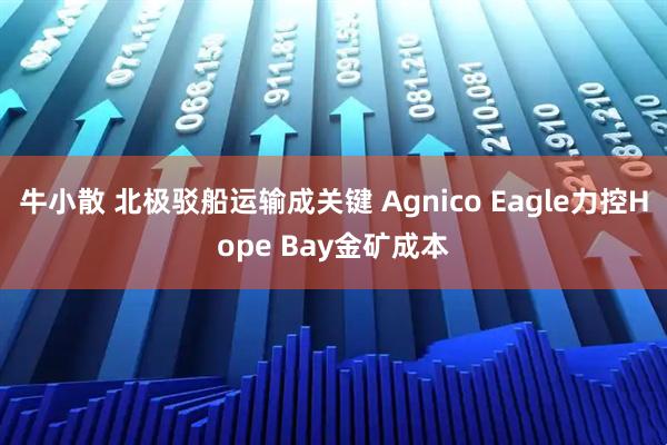 牛小散 北极驳船运输成关键 Agnico Eagle力控Hope Bay金矿成本